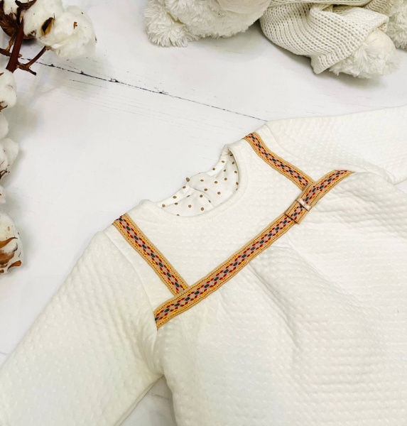 Платье для новорожденной девочки Bebika (17/30-1), состав: 80% натуральный хлопок, 20% полиэстер